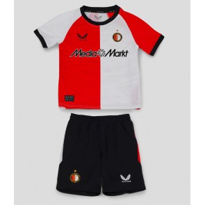 Feyenoord Dětské Domácí dres komplet 2024-25 Krátký Rukáv (+ trenýrky)